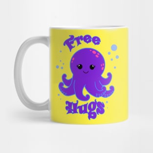 Free Hugs Cute Octopus design Mug